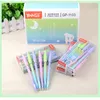 Stylos à gel 12 pièces/lot matériaux effaçables Kawaii école stylo encre 0.38mm crayon équipement de bureau