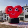 2022 Cute Inflatible Heart Cartoon z czarną bazą na Walentynki/Dekorację imprezową Wykonane przez Ace Air Art