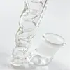 Tube de diamètre 16mm 18.8mm connecteur femelle verre narguilé buse adaptateur d'arc avec trou concave J crochet fossette tuyau de pistolet à eau style OGB