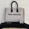 Luxury designer Top Women handbags Rive Gauche Tote LINEN shopping bag handbag fashion linen Large Beach bags travel Crossbody Shoulder Wallet Purses