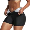 Sauna Shorts for Women Workout High Waist Sweating Pants Leggings Neoprene Stretch Activewear Tummy Control Slimming Body Shapers