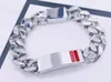 Designer Bracelet Link Womem Men Necklaces Bracelets 316L Stainless Steel Choker Jewelry High Polished Casting Chains Double Safet184e