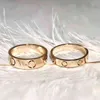 4mm 5mm titanium steel silver love ring men and women rose gold jewelry for lovers couple rings gift