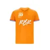 Max33 Verstappen F1 Rode Kleur Bull Racing T-shirt 2022 Formule 1 Motorsport Team Jersey Korte Mouw Kleding Oranje Zomer