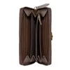 Designers Zip autour des portefeuilles Hommes Femmes Brown Jumbo Plat Portefeuille Sac Porte-cartes Porte-monnaie Porte-monnaie 658634