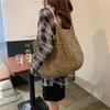 Вечерние сумки бренда дизайнер покупатель сумка леопард печатает большую емкость сумка женщин Tote роскошные повседневные винтажные плечо сексуальные композитные