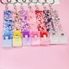 Acrylic Card Puller Keychain Pendant Portable Contactless Grabber Card Keychains Ladies Bag Decorative Keyring 16CM