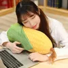 45cm / 55cm Simulation Corn Plush Toy Cute Stuffed Plant Doll Soft Sofa Pillow Cushion Home Decoration Creative Birthday Gift LA345