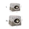 Pet Dog Cat Cama Soft Nest Dual Use almofada de dormir com almofada acolhedor s canil para pequenos cães s Filhote de cachorro suprimentos 220323