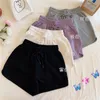 Zomer dames sport shorts high-taile oversized casual all-match losse dunne a-line a-line brede poten fietsfitness broek 220509