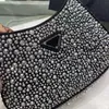 P bag 2022 fashion luxury designer the same king flash full of rhinestones underarm hand bag mini bags