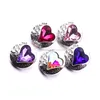 mixed Metal heart Shape Snap Button Clasps Jewelry findings 18mm Metal Snaps Buttons DIY earrings Necklace Bracelet jewelery ACC