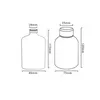 Pet Plastic Cold Drink Bottle Cup Creative Packaging Disponible Transparent Ice Tea Juice Milk Coffee Cups With Lock och ärm AA