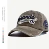 Old Way Men's Caps Retro Distressed Hole Embroidery Baseball Cap Men's Women's Washed Denim Casquette Hat