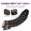 Sex toys masager Vibromasseur Jouets pour adultes Pénis Masseur Coq Silicone Manchon Réutilisable Gland Flexible Agrandisseur Extender Retarder L'éjaculation Pas de Vibrateurs Pour Hommes 4BQF