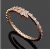 love bangle tennis gioielli firmati bracciale da donna con diamanti bel serpente argento gioielli in oro rosa piastra in rame ciondolo per matrimonio festa gi314b