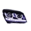 Phares à réglage automatique pour KIA Sportage 2007 – 2013, feux de circulation LED H7 Angel Eyes, ensemble de phares antibrouillard