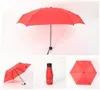 Ups mini soliga och regniga paraplyer ficka paraply ljusvikt femfaldiga parasoll kvinnor män bärbara rese paraplyer