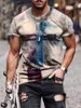 T-shirts pour hommes 2022 T-shirts Mode Casual Imprimé Abstrait Streetwear T-shirt Chemises croisées Hommes