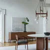 Nordic Einfache Holz Led Anhänger Lichter Lampen Restaurant Beleuchtung Glanz Italienischen Retro Wohnzimmer Villa Hotel Dekoration Hängen Lampe