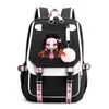 Demon Slayer Nezuko Zaini per uomo Anime School Bag per adolescenti Canvas Laptop Back Pack Zaino donna Anime Nezuko Backpack 220817