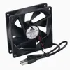 Fans kylningsstycke gdstime 92mm x 25mm 9225 USB -anslutning DC 5V 9cm borstlös motorisk kylare datorfodral kylfläkt 92 90mmfans