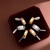 Fashiom designer ringar mens titanium stål silver guld kärlek ring engagemang för kvinnor diamant c ring designers smycken ornament9752140