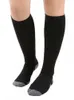 Spor çorapları unisex katı basınç sirkülasyonu Yüksek kaliteli hortum sıkıştırma çorapları diz ortopedik destek