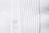 メンズタキシードシャツフロントプリーツソリッドドレススリムフィット長袖ブラウス紳士栽培品種パーティーウェディングトップスブラックレッドホワイト220401