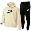 Fashion Designer Men Clothing Sports Suits Jogging Pullover Tracksuit Brand letter printing Casual Hoodie Sportswear+Pant 2Pcs Set
