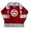 MThr 99 Wayne Gretzky Soo Greyhounds Hockey Jersey Broderie Cousue Personnalisez n'importe quel nombre et nom Jerseys