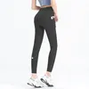 LL-CK005 Dames Yoga-outfits Broeken Skinny broek Slanke panty Excerise Sport Gym Hardlopen Lange broek Elastische taille Sneldrogend