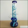 Other Smoking Accessories Household Sundries Home Garden Glow In The Dark Beaker Bongs 6 Arms Tree Perc Uv Oil Dab Rigs Straight Tube Glas
