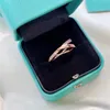 Designer Womens Ring Fashion Brand Heart Ring High Quality Rose Gold Rings Mens Diamond Engagement Rings Ladies Women Luxurys Jewelry 678