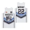 Film High School Crestwood Knights Maillot Ja Morant 12 Basketball All Stitched Uniform HipHop University Retro Team Noir Blanc Couleur Hip Hop Vintage Top Quality