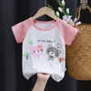 Crianças menina menino camisetas verão bebê algodão topos da criança camisetas roupas crianças dos desenhos animados camisetas de manga curta casual wear 118144045