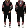 Men's Tracksuits African Dashiki Hoodie/Suit Men's Casual 3D Printed Ethnic Style Sweatshirt Pants Set Men/Women Folk-Custom Streetwear Tracksuit 220826