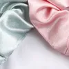 % 100 saf dut ipek saç bağları saten scrunchies kadın elastik kauçuk kızlar katı at kuyruğu tutucu ipi saç aksesuarları seti 20pcs