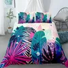 Bedding Sets Folhas de palmeira Conjunto de brophases de tampa de edredão para o quarto de casa Cama de luxo 2 3pcs Bohemian Comorterbedding181b