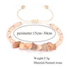 Bracciale in pietra di cristallo irregolare Bomboniera Bracciale tessuto a mano Decorazione da donna Accessori per gioielli di moda RRA12802