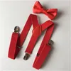 34 DHL-детские подтяжки подтяжки бабочка галстук набор для 1-10Т детские брекеты эластичные Y-образные мальчики для девочек аксессуары стиль дешево