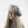 Furandown 2018 새로운 겨울 여성 펠트 베레트 모자 양모 베레모 캡 브랜드 캐주얼 고품질 봄 가을 모자 J220722