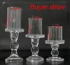 Candle Holders 65cm Glass Holder Votive Vases Transparent Clear Shade Straight Cylinder Lamp9657958