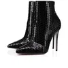 Kvinnliga damer designer stövlar skor sneakers kvinnor plattform höga klackar stövlar svart kastanj