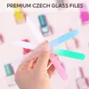 Colorful Glass Nail Files Durable Crystal File Buffer NailCare Art Tool for Manicure Polish Tools WH0571