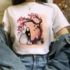 Футболка Totoro Studio Ghibli Harajuku Kawaii женская футболка Ullzang Miyazaki Hayao забавная футболка с героями мультфильмов милая футболка с аниме женская 220627