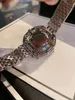 럭셔리 디자이너 시계 시계 여성 멀티 컬러 다이아몬드 시트린 페리도 블루 토파즈 및 가넷 쿼츠 290c