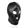 Erotica Adult Toys Adult Sex Toys SM Leather Padded Hood Blindfold Head Harness Mask BDSM Open Mouth Eye Bondage Sex Toys For Couples Accessories 220507