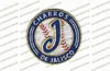 メキシコで作られたXFLSP Charros de Jalisco Baseball Jerseyメキシコステッチ100％ポリエステルソフトマテリアル - ブラックブルービンテージジャージ