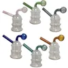 Pocket Tower Ölbrenner Bubbler Handpfeifen-Set Perkolator Diffusor Wasserpfeifen Shisha Bongs Bubbler Smart Recycle Filter Mini tragbares Rauchgerät